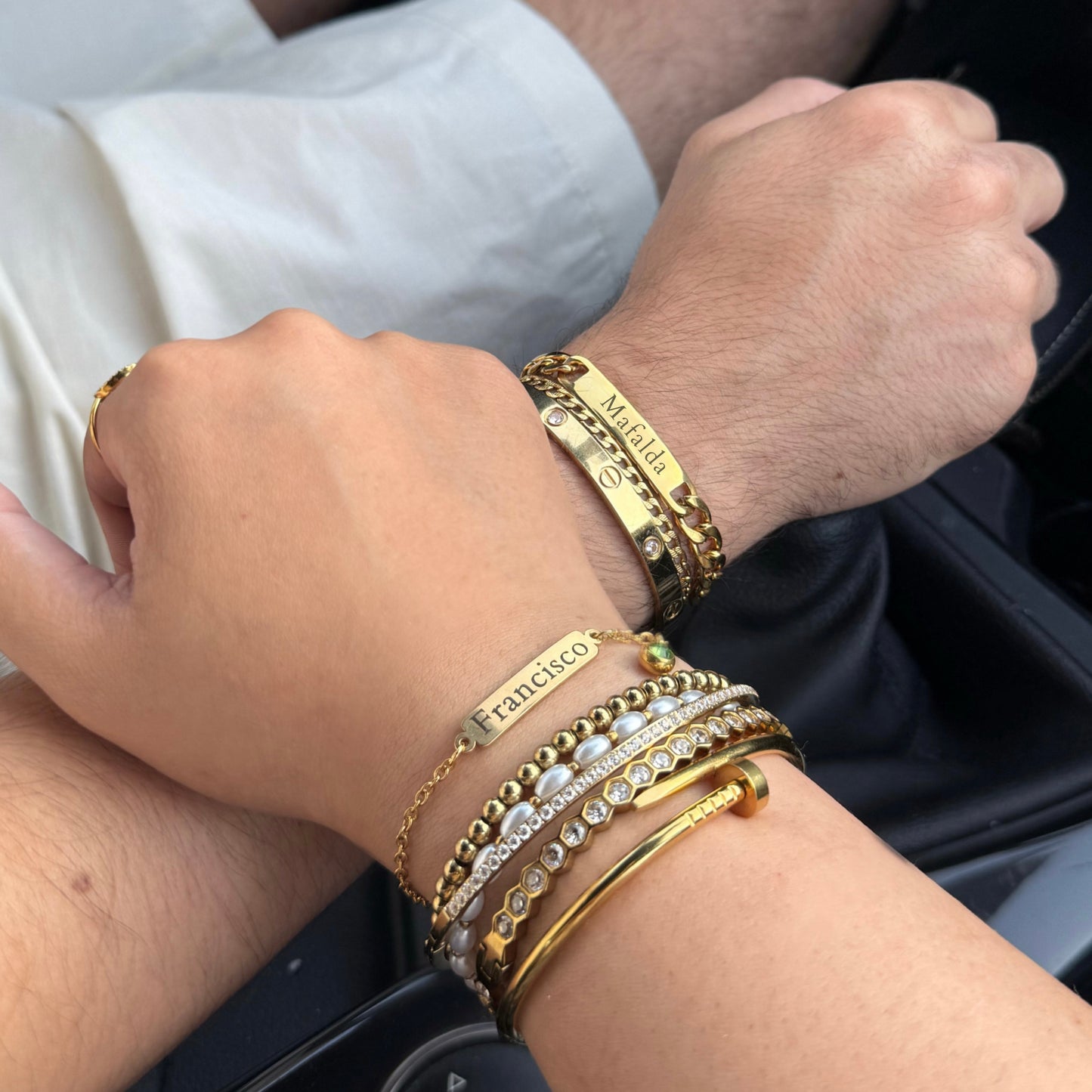 Pulseira Retangular Grossa Personalizável