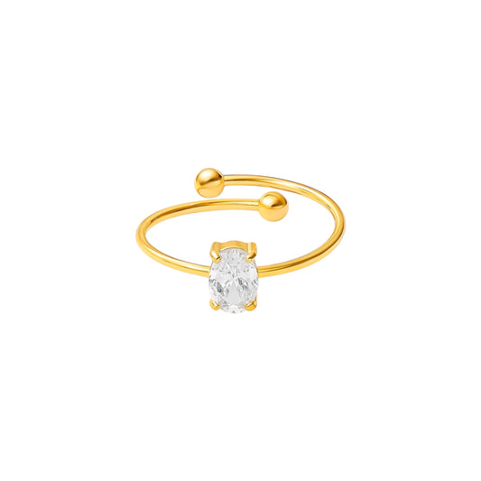 Anel Oval Cut