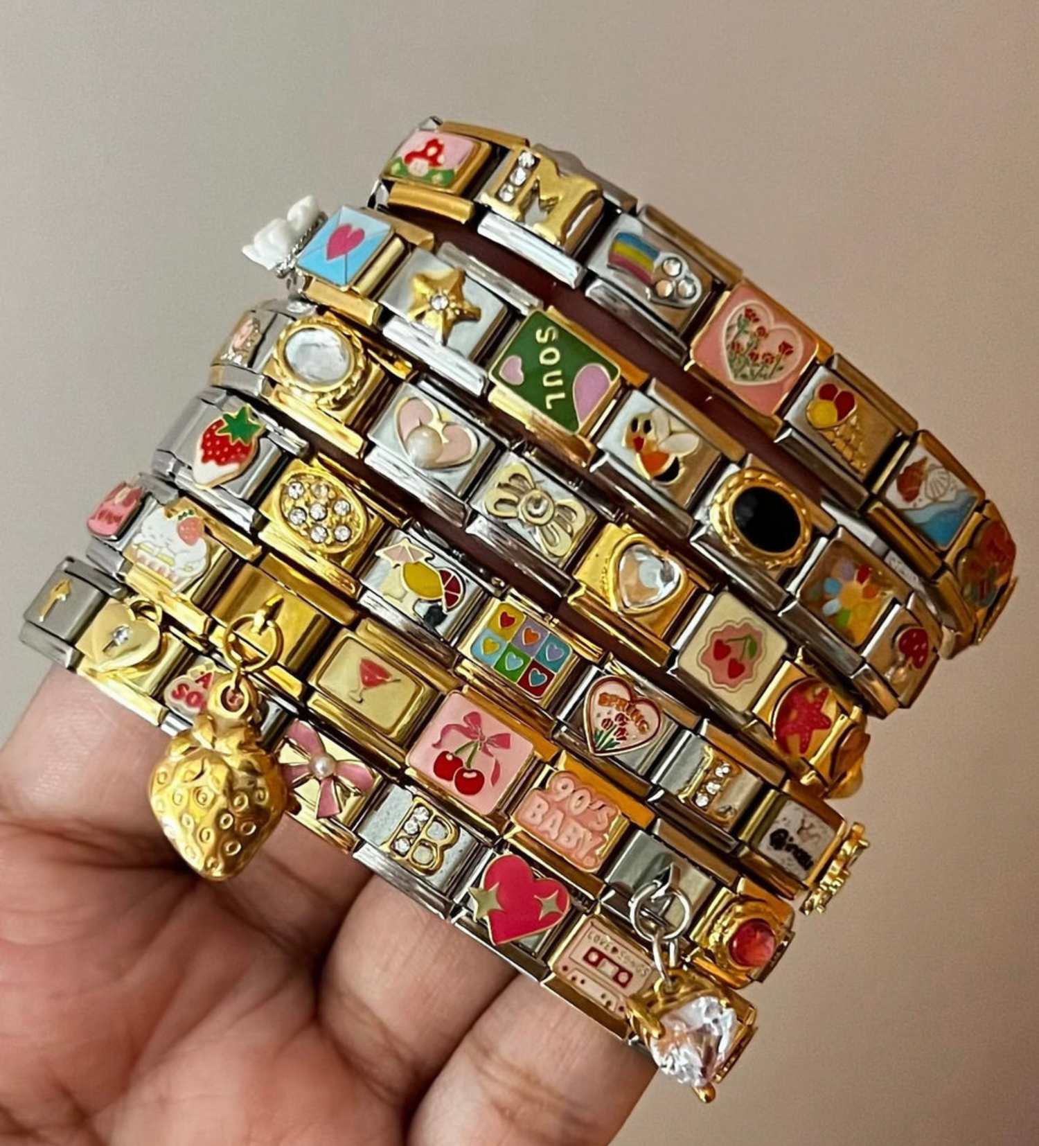 ✨ Crie sua pulseira Italian Charm