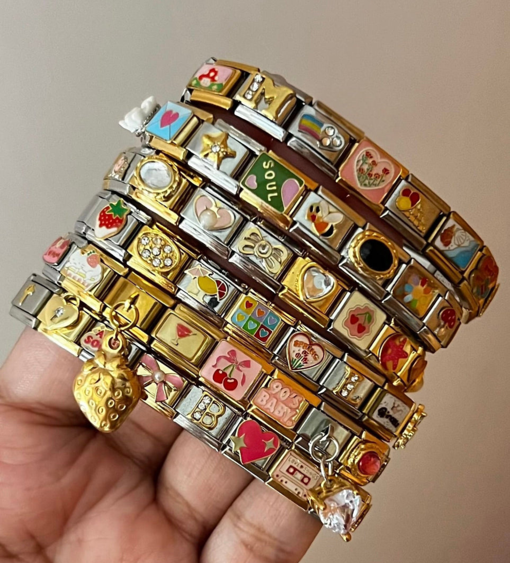 ✨ Crie sua pulseira Italian Charm