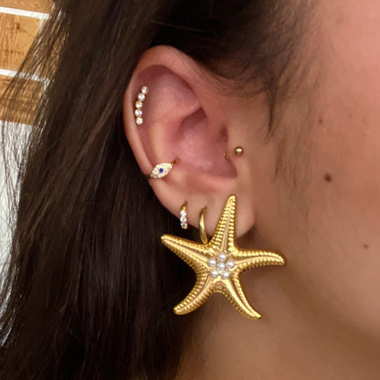 Brinco StarFish Pearl
