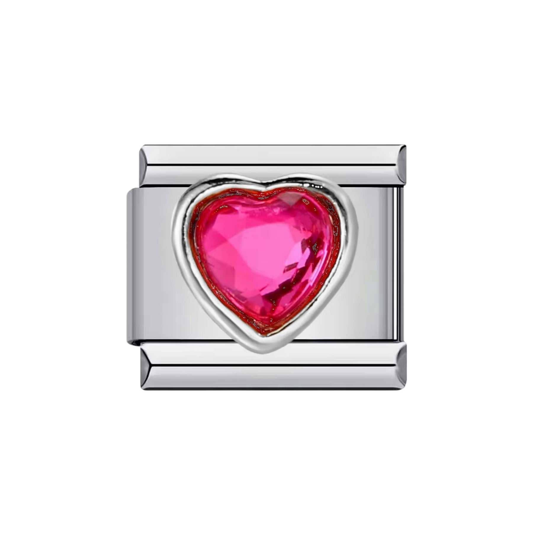 PinkHeart Silver Stone