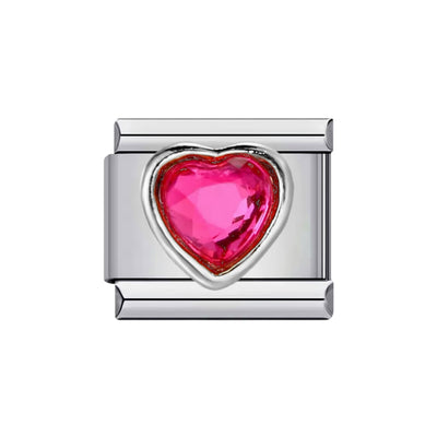 PinkHeart Silver Stone
