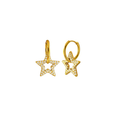 Argola Star Drop
