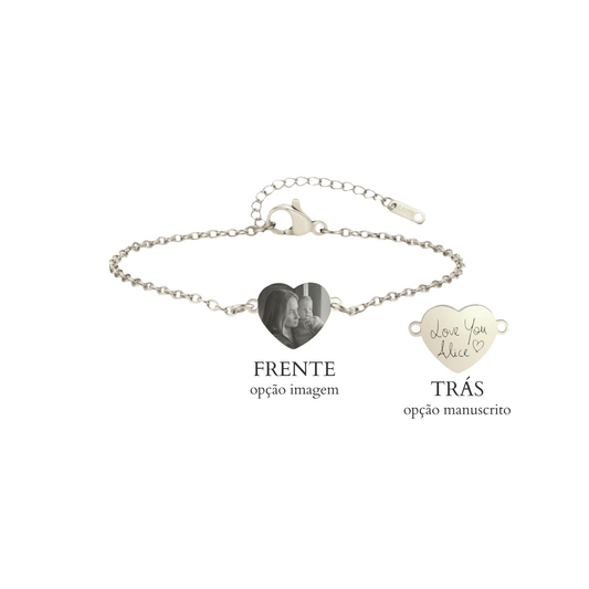 Pulseira Coração Personalizável