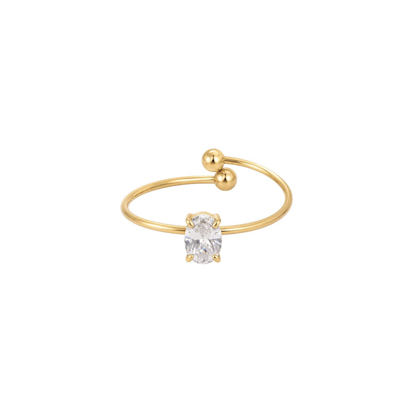 Anel Mini Oval Cut