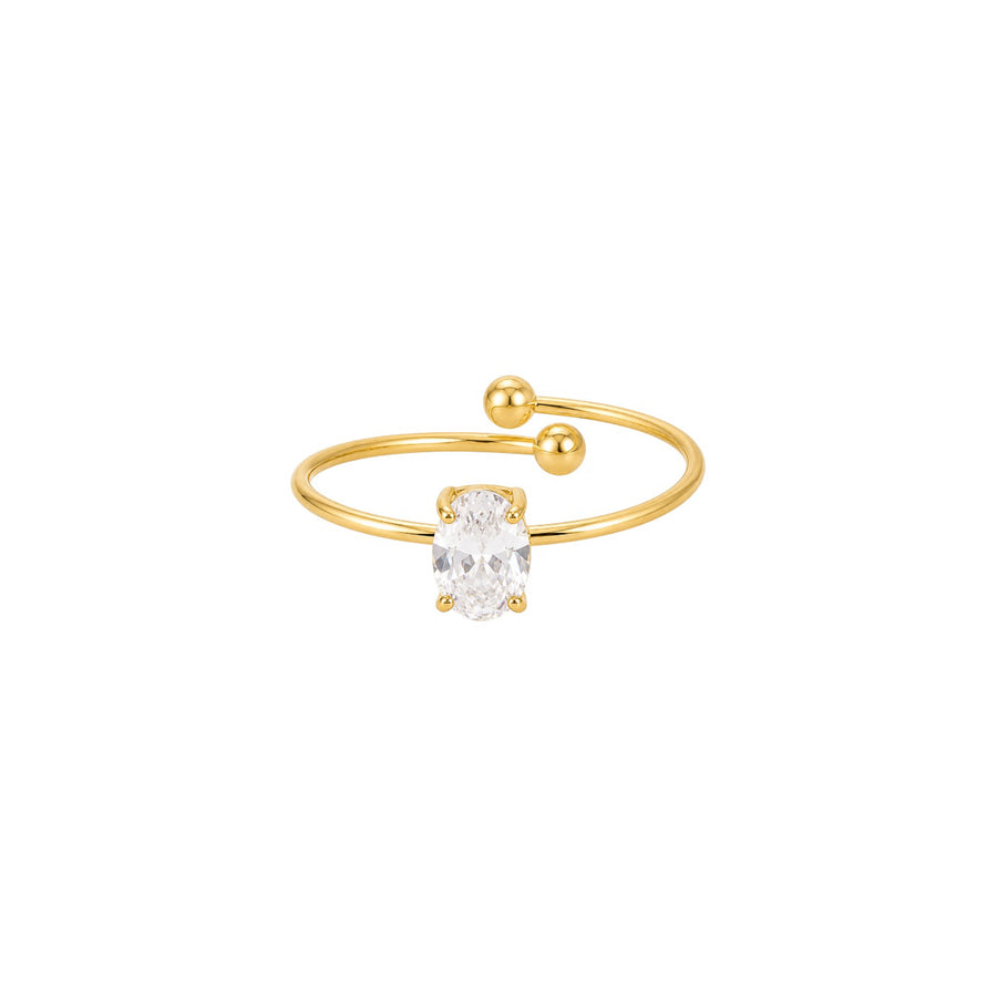 Anel Oval Cut