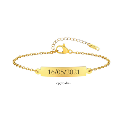 Pulseira Retangular Personalizável