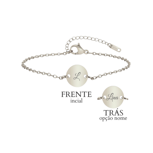 Pulseira Medalha Mini Personalizável