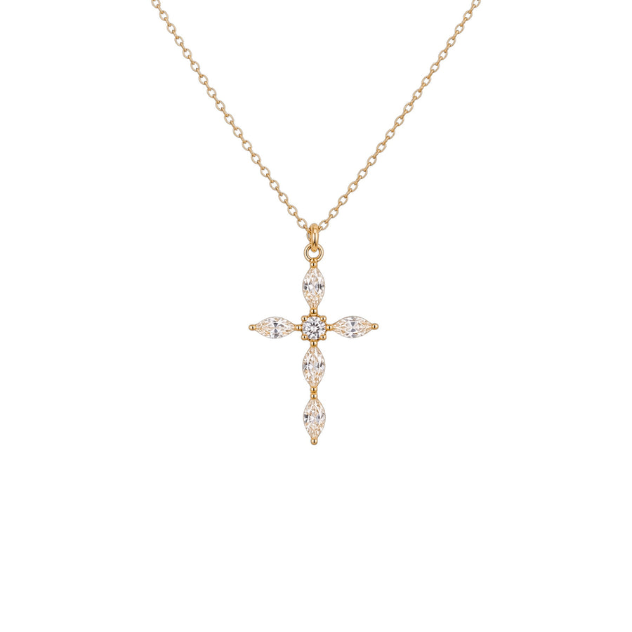 Colar Marquise Cross