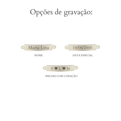 Pulseira Retangular Personalizável