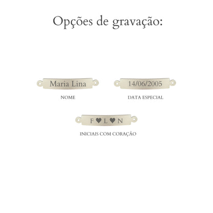 Pulseira Retangular Personalizável