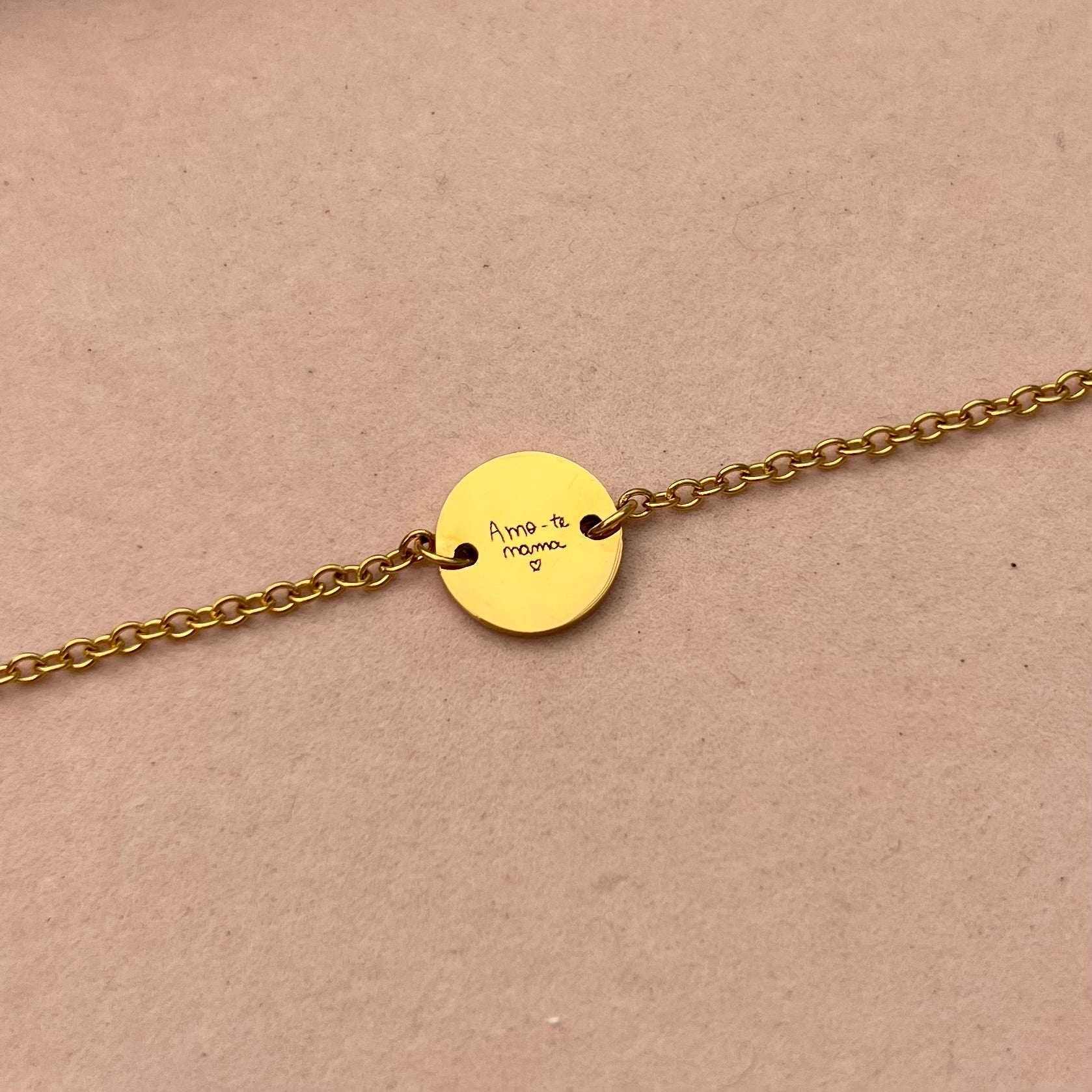 Pulseira Medalha Mini Personalizável