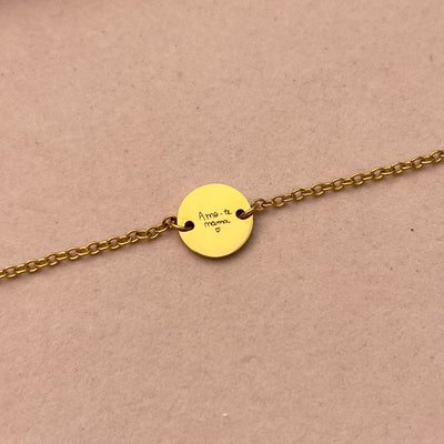 Pulseira Medalha Mini Personalizável