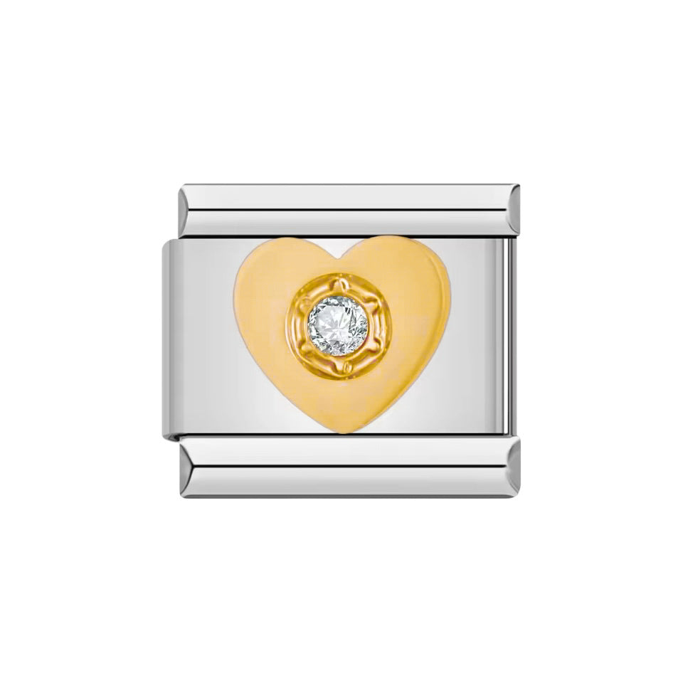 Gold Heart Stone