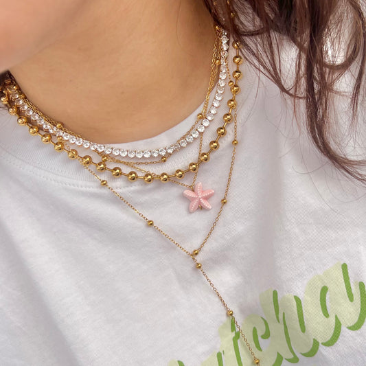 Colar Pink StarFish