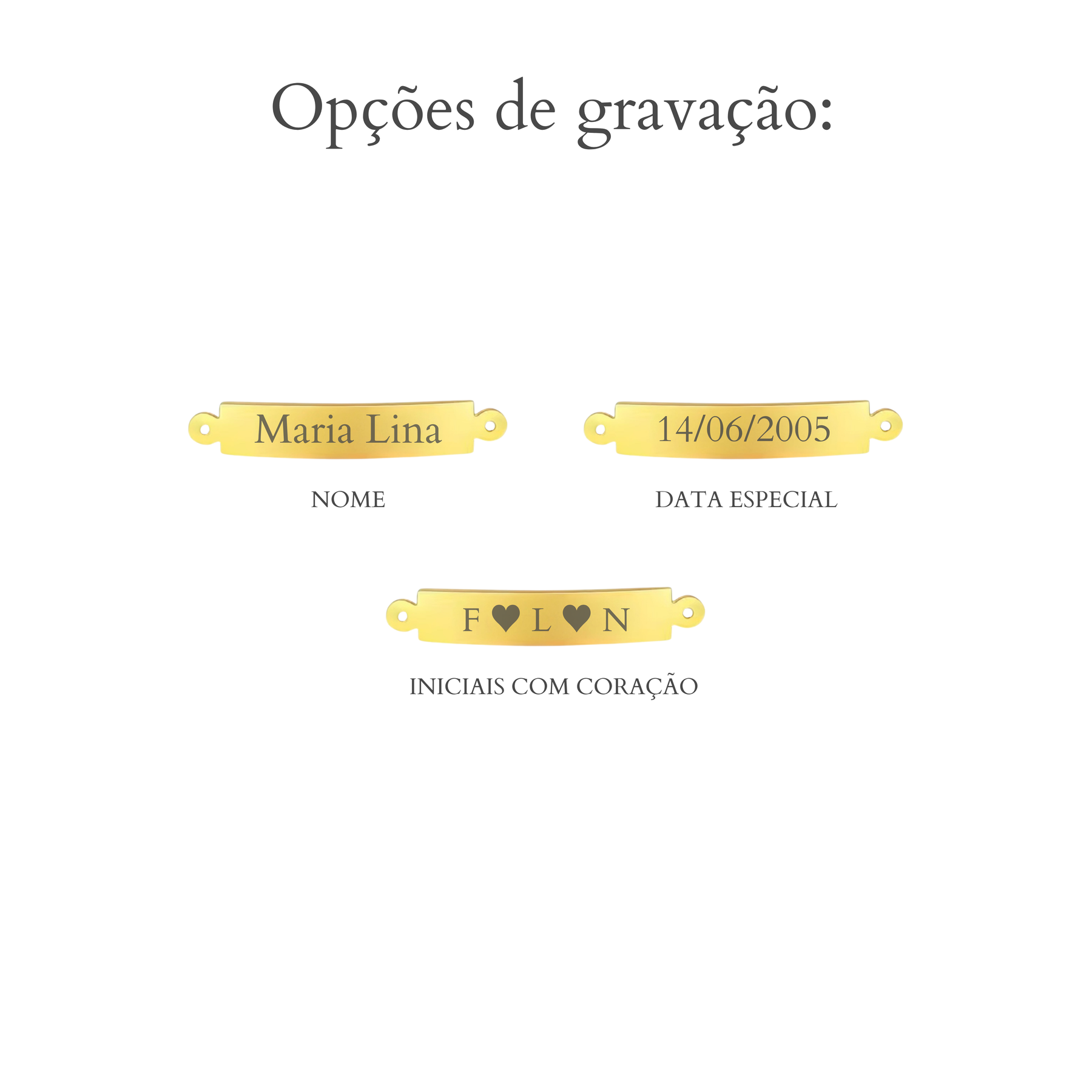 Pulseira Retangular Personalizável