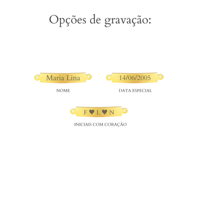 Pulseira Retangular Personalizável