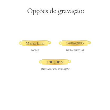 Pulseira Retangular Personalizável