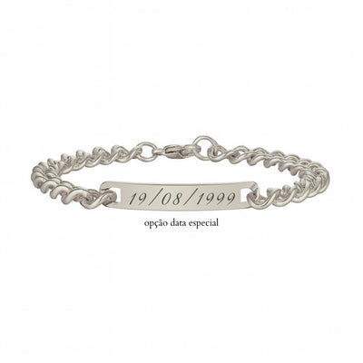 Pulseira Retangular Grossa Personalizável