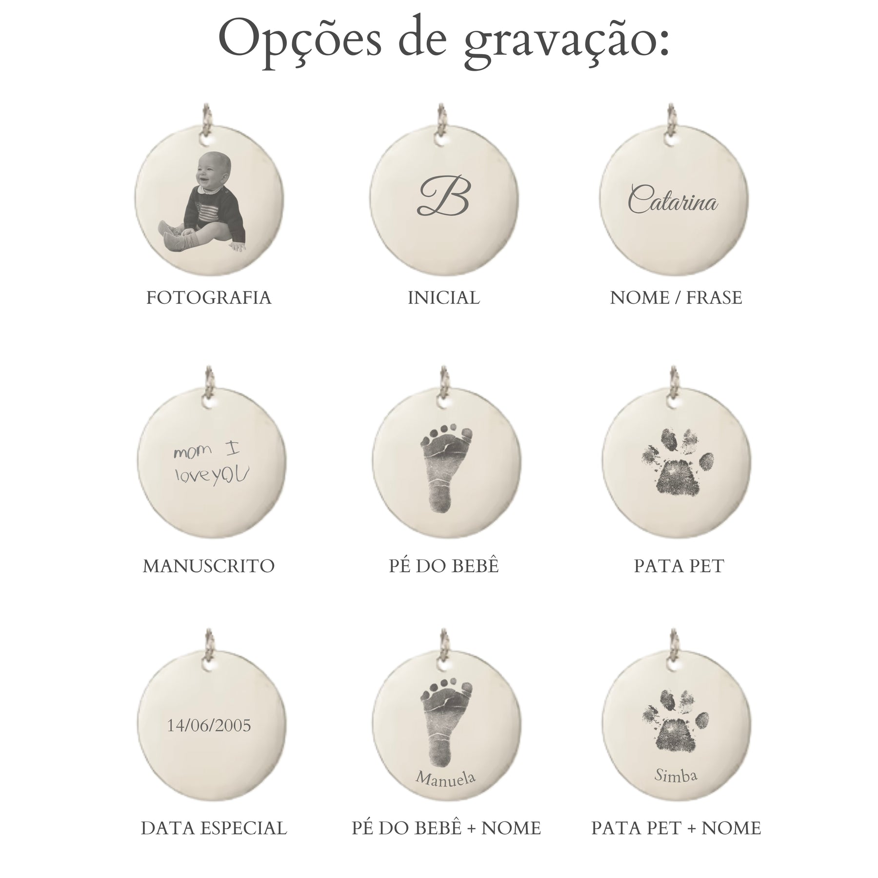 Colar Medalha Personalizável