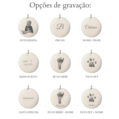 Colar Medalha Personalizável