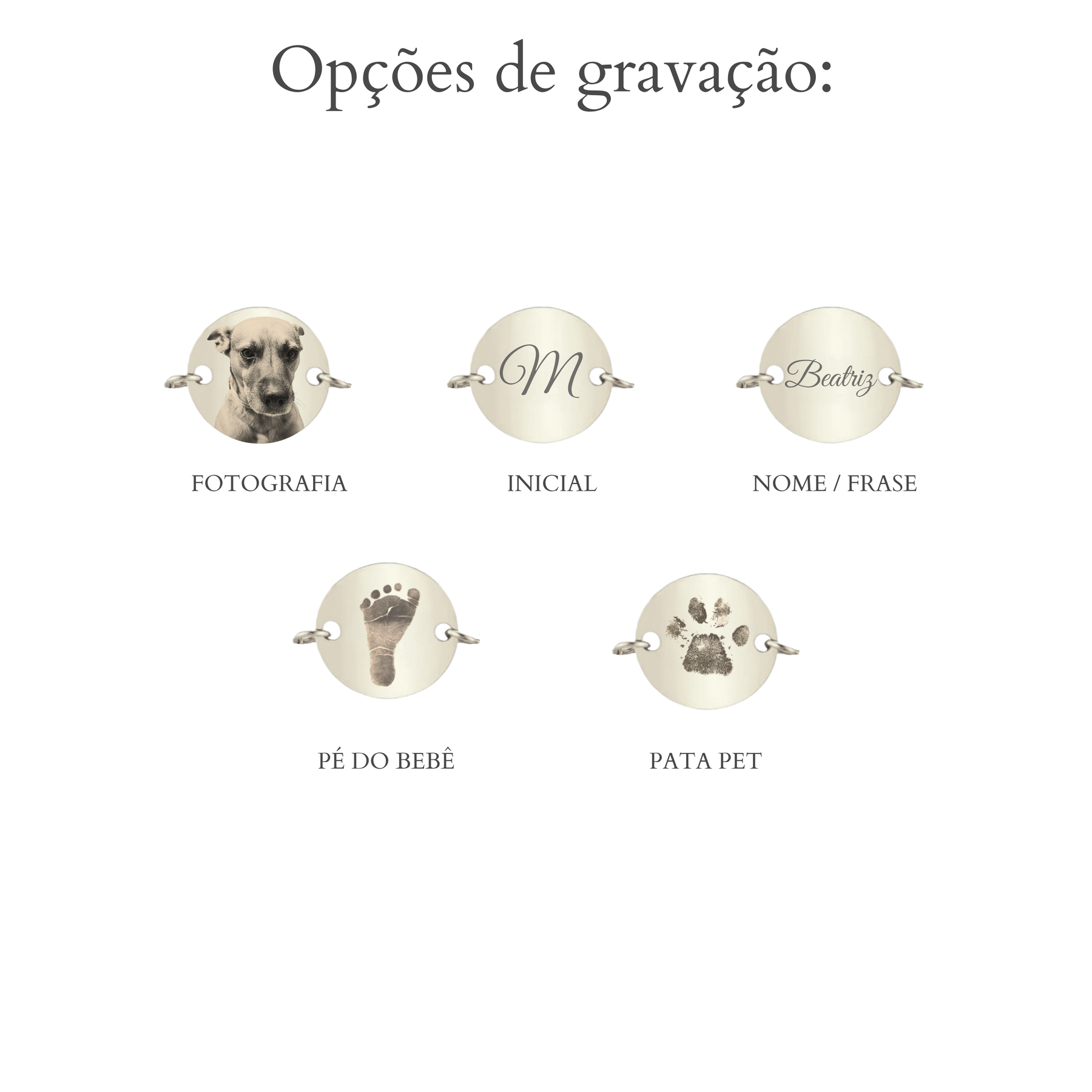 Pulseira Medalha Personalizável