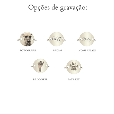 Pulseira Medalha Personalizável
