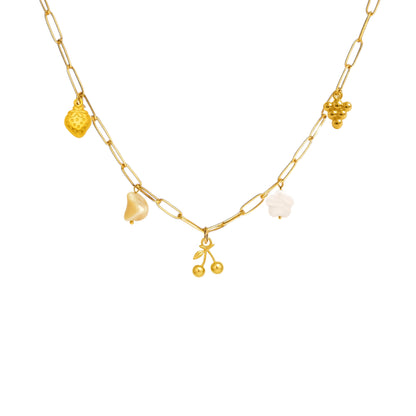 Colar Charm Frutas