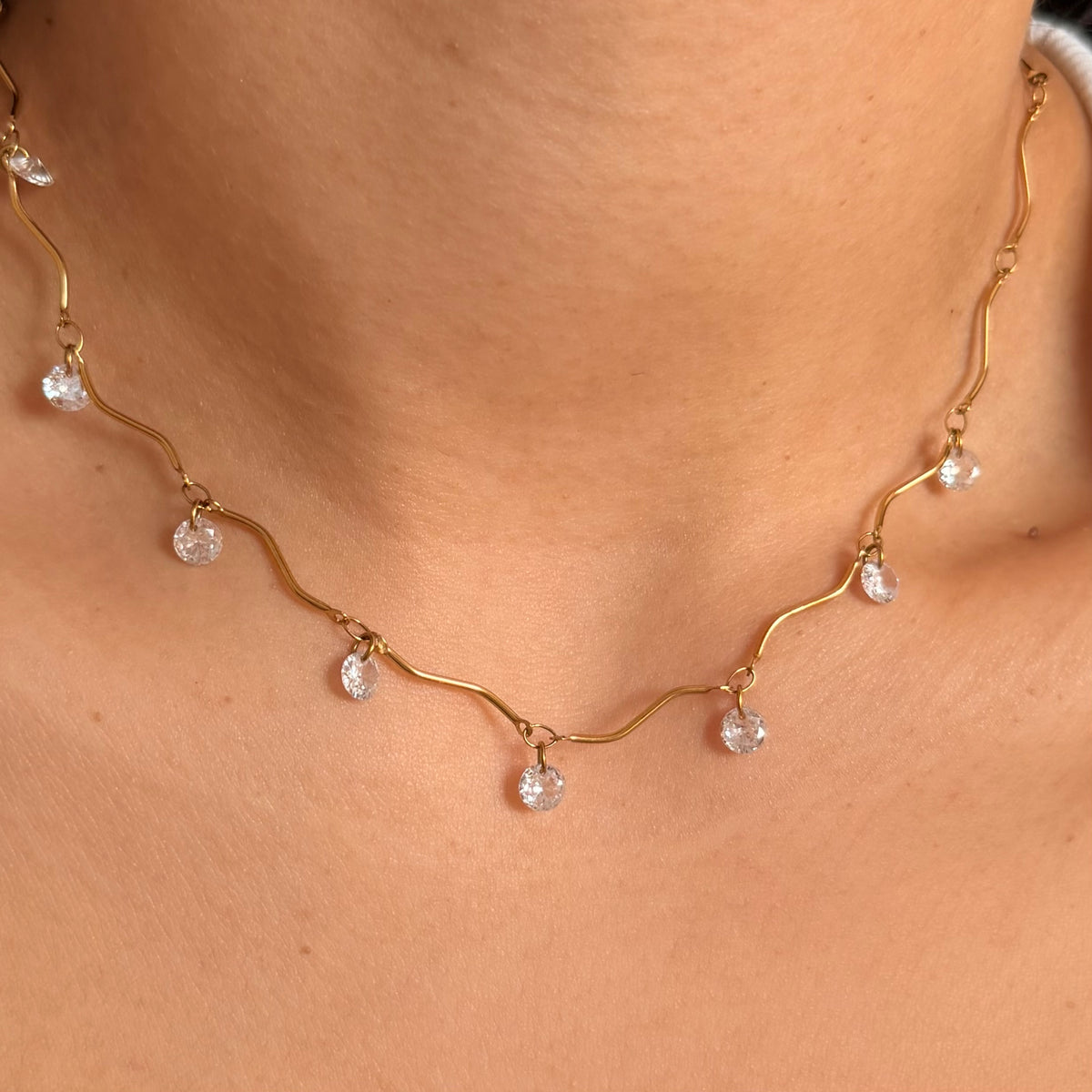 Colar Crystal Drop