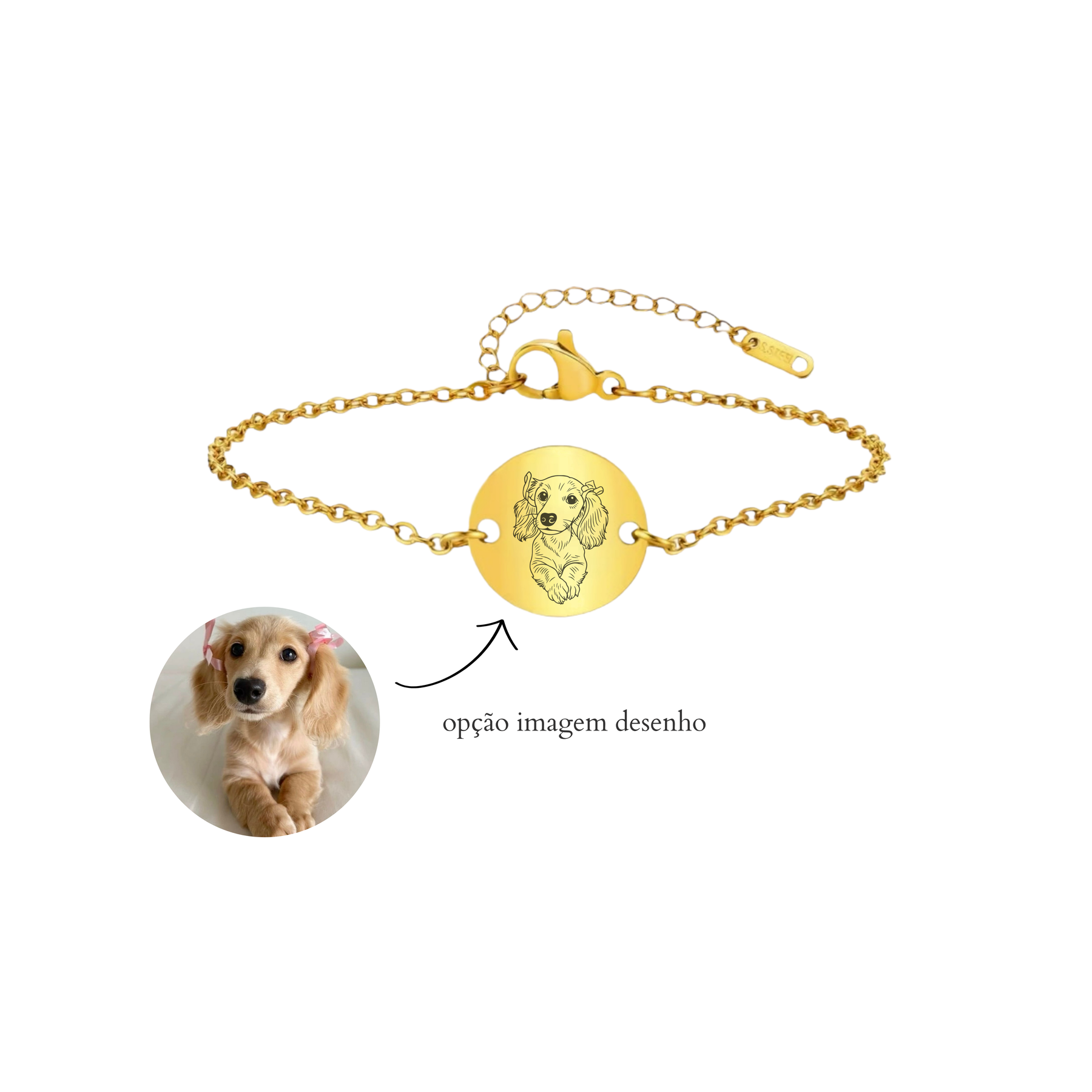 Pulseira Medalha Personalizável