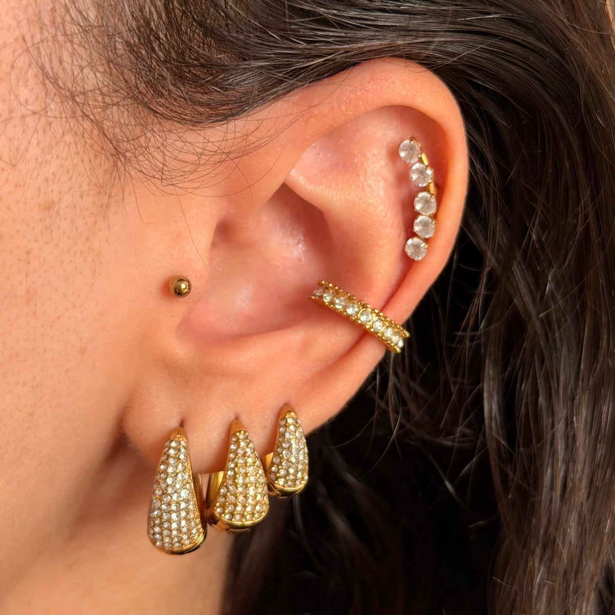 Earcuff Bezel Row