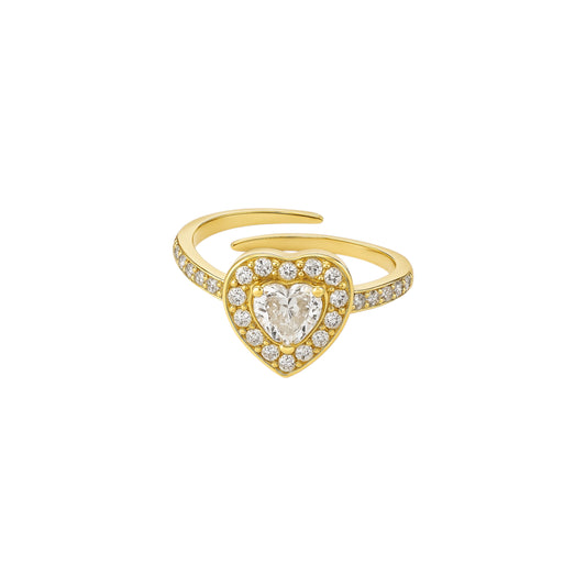 Anel Heart Shine