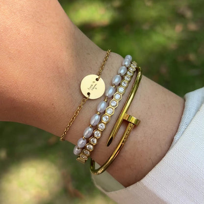 Pulseira Medalha Mini Personalizável