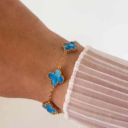 Pulseira Flower Colors Gold
